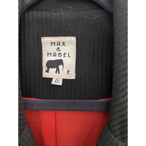Max & Mabel Art to Wear Patchwork Blazer Size 0 - Picture 3 of 13